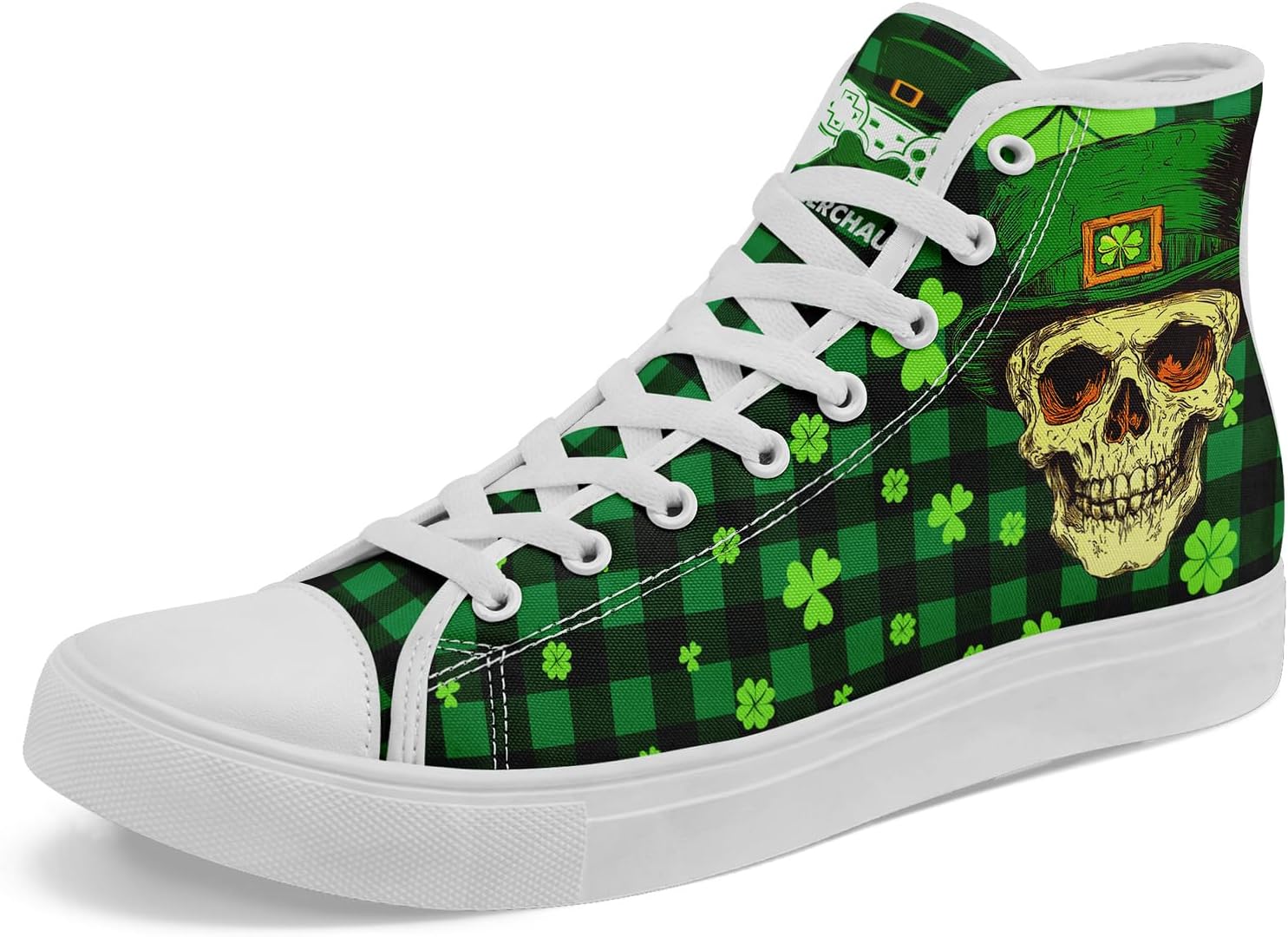 Женские высокие кеды из холста ко Дню Святого Патрика, с узором из счастливого клевера и сердец, удобные дышащие зеленые повседневные туфли Awsole
Женские высокие кеды из холста ко Дню Святого Патрика, с узором из счастливого клевера и сердец, удобные дышащие зеленые повседневные туфли Awsole