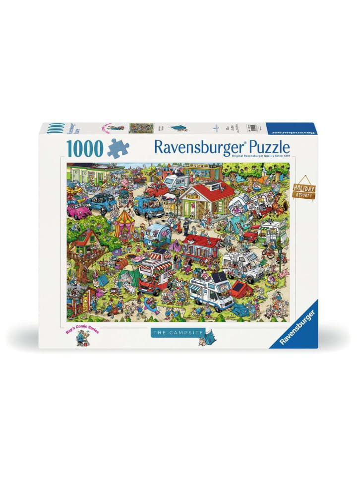 Пазл Ravensburger, 1000 деталей. Кемпинг в цвете
Пазл Ravensburger, 1000 деталей. Кемпинг в цвете