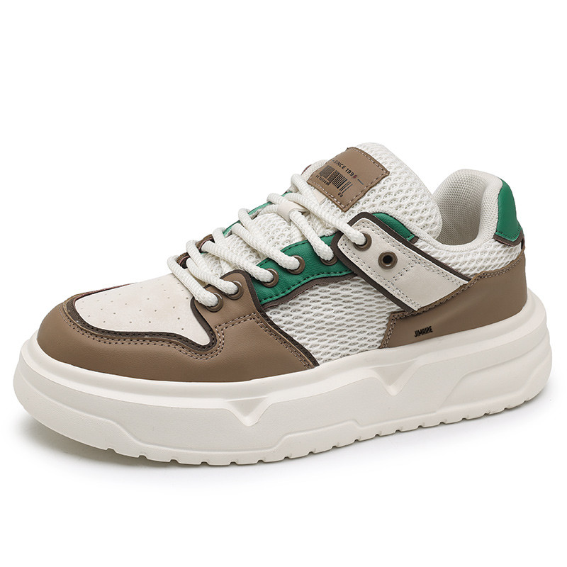 King Jinmai Мужские скейтерские кеды бежево-кофейные, цвет Beige Coffee
King Jinmai Мужские скейтерские кеды бежево-кофейные, цвет Beige Coffee