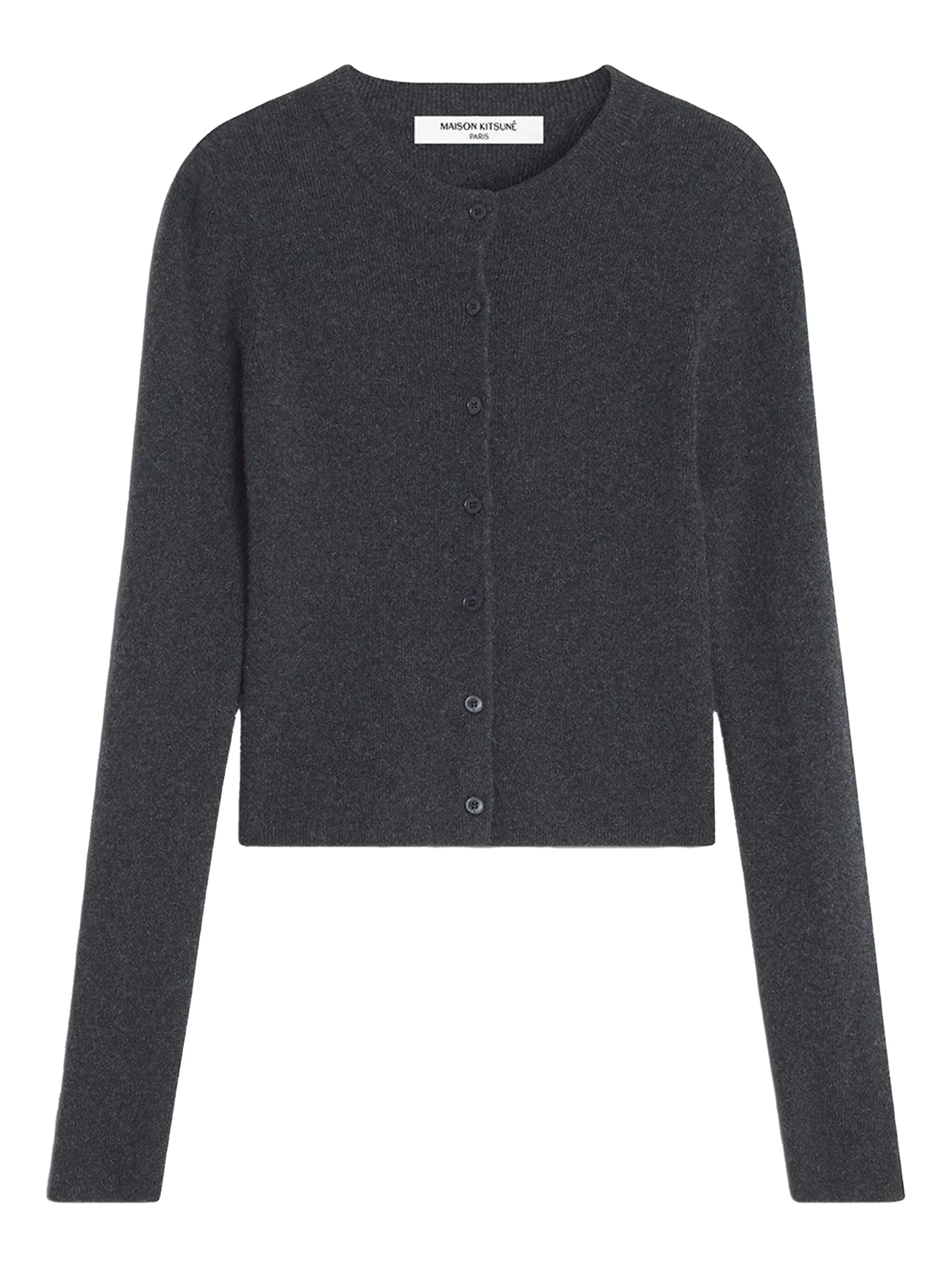 Кардиган на пуговицах Maison Kitsuné, серый
Кардиган на пуговицах Maison Kitsuné, серый