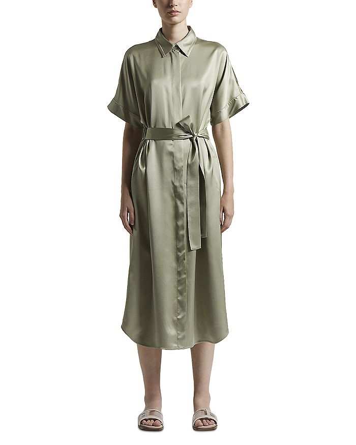 Платье-рубашка с поясом Peserico, зеленый
Платье-рубашка с поясом Peserico, зеленый