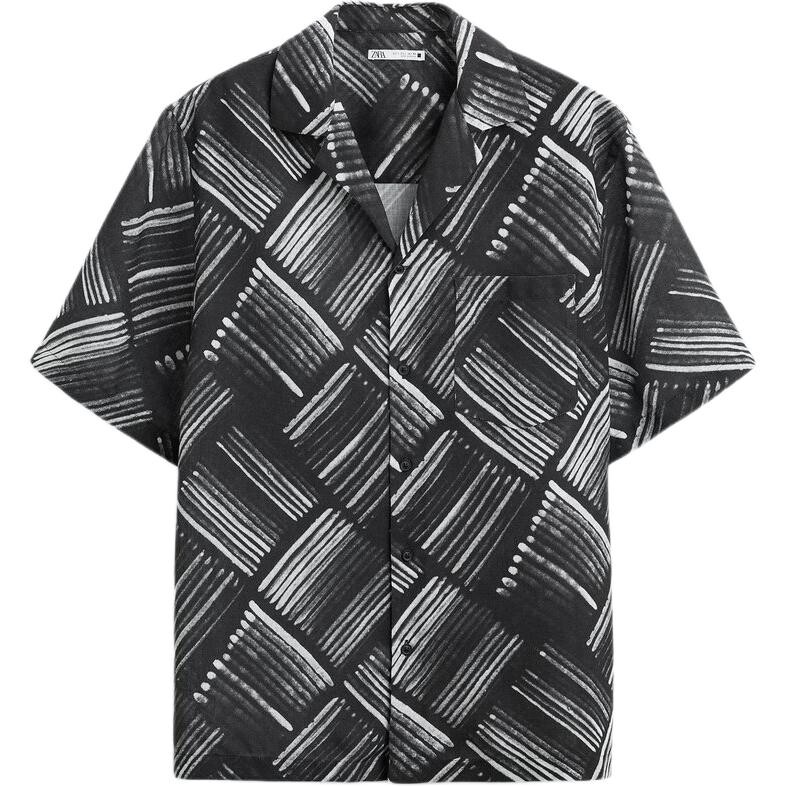 Рубашка мужская черная Zara, черный
Рубашка мужская черная Zara, черный