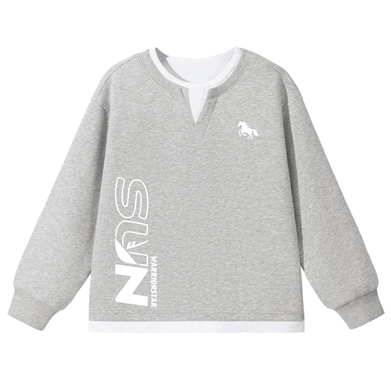 Детский свитшот с круглым вырезом Moderate WARRIOR, серый/h horse silhouette k+h sun белый right bottom
Детский свитшот с круглым вырезом Moderate WARRIOR, серый/h horse silhouette k+h sun белый right bottom
