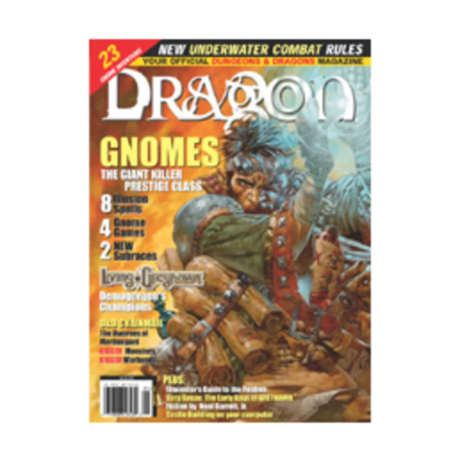 Журнал #291 "Gnomes, Giant Killer Prestige Class", Dragon Magazine #251 - #300
Журнал #291 "Gnomes, Giant Killer Prestige Class", Dragon Magazine #251 - #300