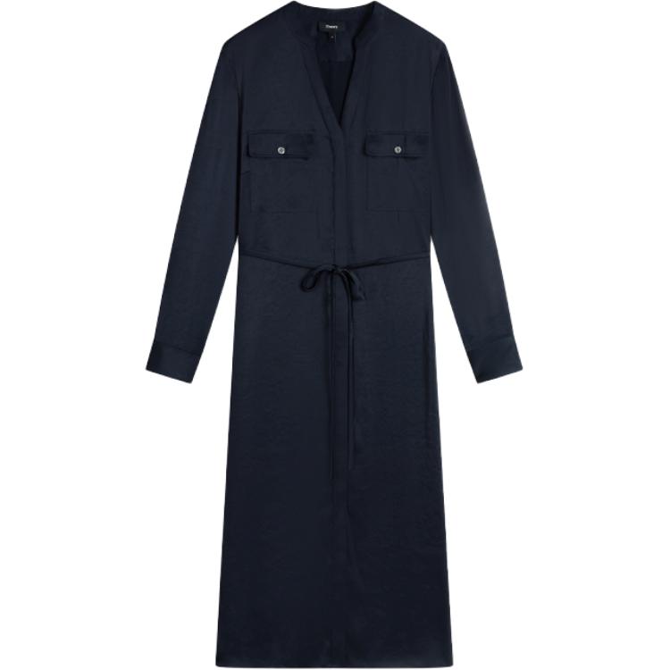 THEORY Женское платье с длинными рукавами deep sea blue
THEORY Женское платье с длинными рукавами deep sea blue