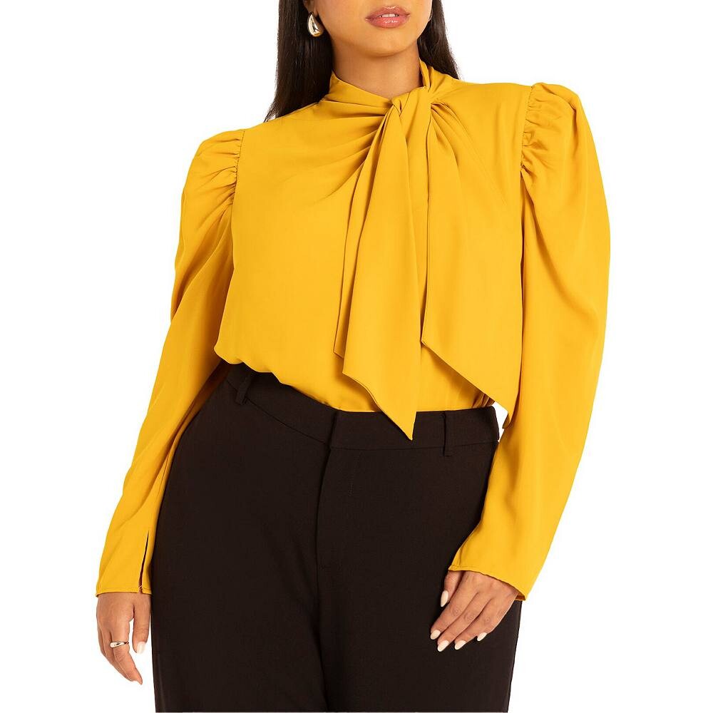 Женская блузка больших размеров Eloquii с драпировкой спереди ELOQUII, цвет Marigold
Женская блузка больших размеров Eloquii с драпировкой спереди ELOQUII, цвет Marigold