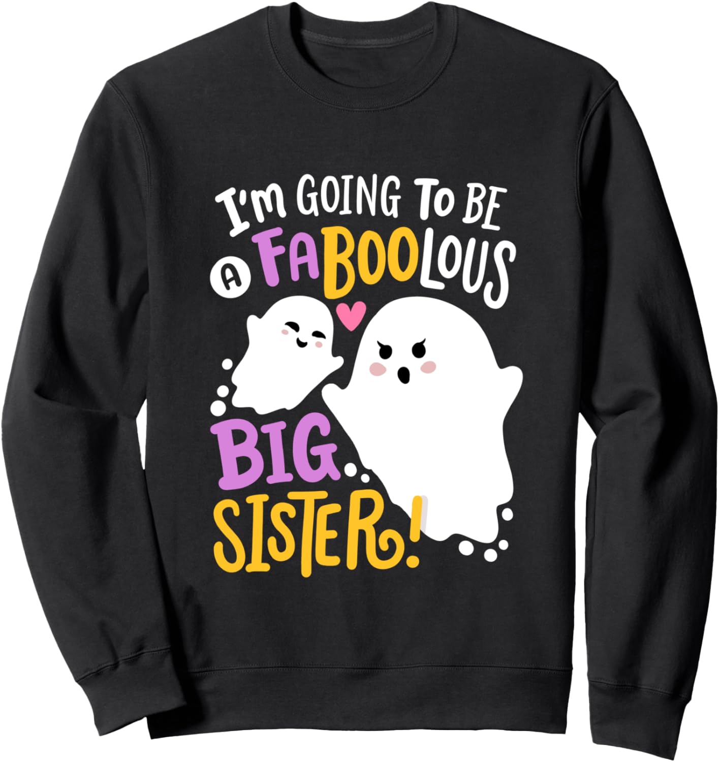 Объявление о беременности на Хэллоуин для старшей сестры. Милая толстовка с изображением девочки-призрака Funny Halloween Costume Holiday Party Gift Store, черный
Объявление о беременности на Хэллоуин для старшей сестры. Милая толстовка с изображением девочки-призрака Funny Halloween Costume Holiday Party Gift Store, черный
