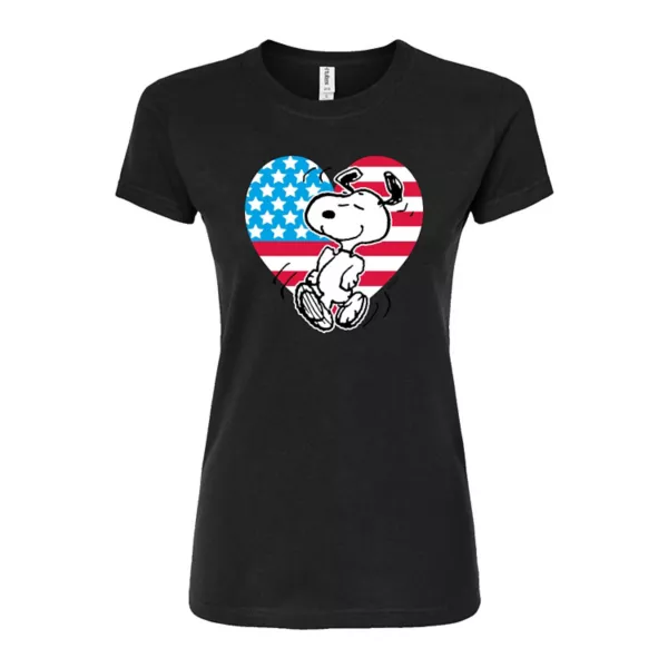 Футболка с принтом "Снупи с арахисом и сердцем в цветах флага США" для подростков Licensed Character, черный
Футболка с принтом "Снупи с арахисом и сердцем в цветах флага США" для подростков Licensed Character, черный