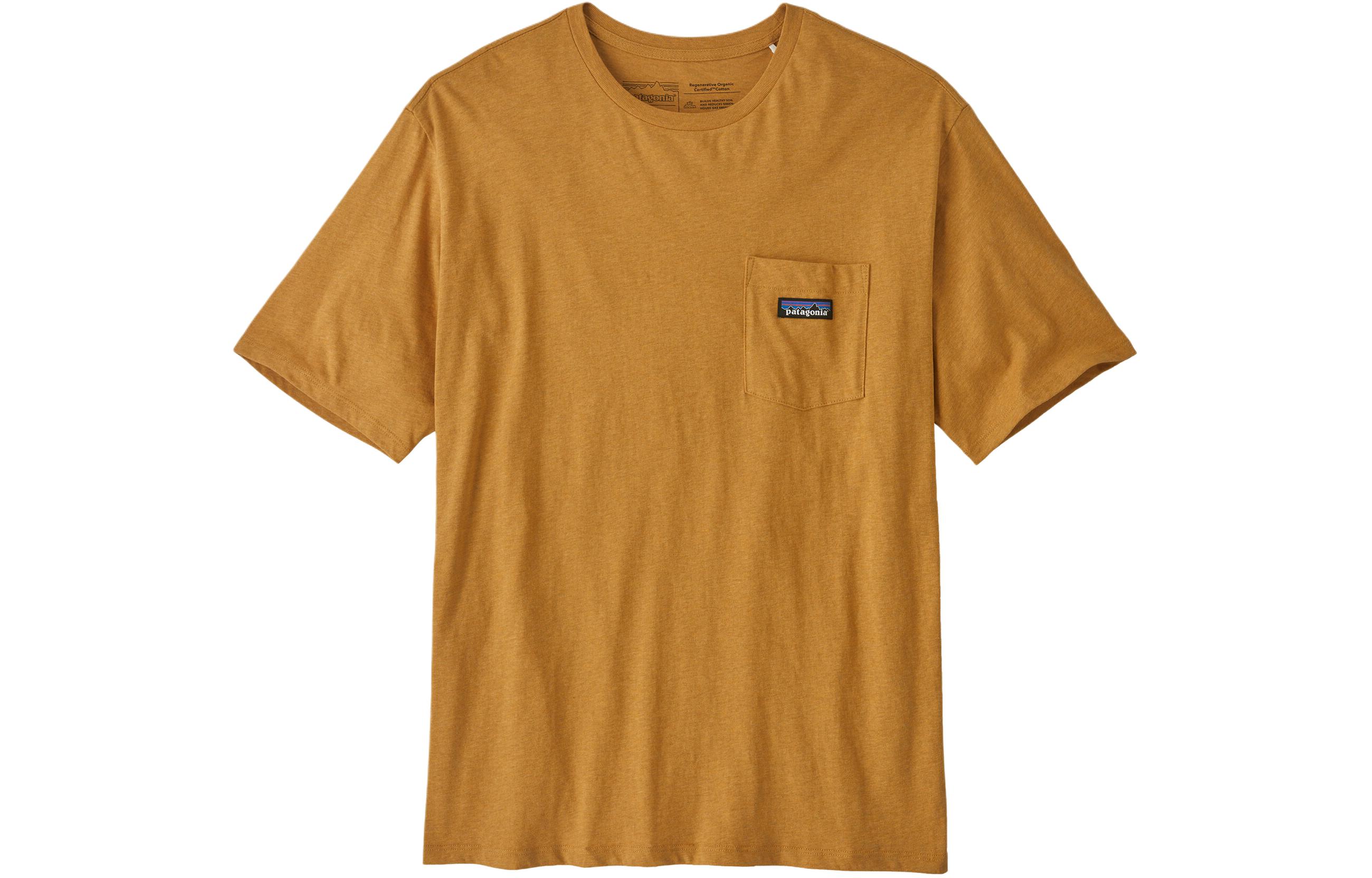 Футболка с карманом в полоску Patagonia, золото
Футболка с карманом в полоску Patagonia, золото
