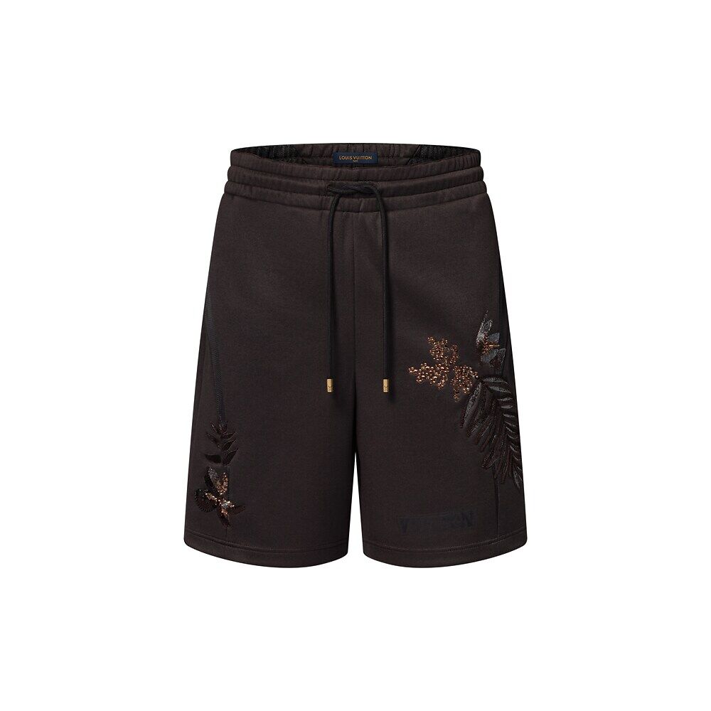 Украшенные трикотажные шорты Louis Vuitton, коричневый
Украшенные трикотажные шорты Louis Vuitton, коричневый