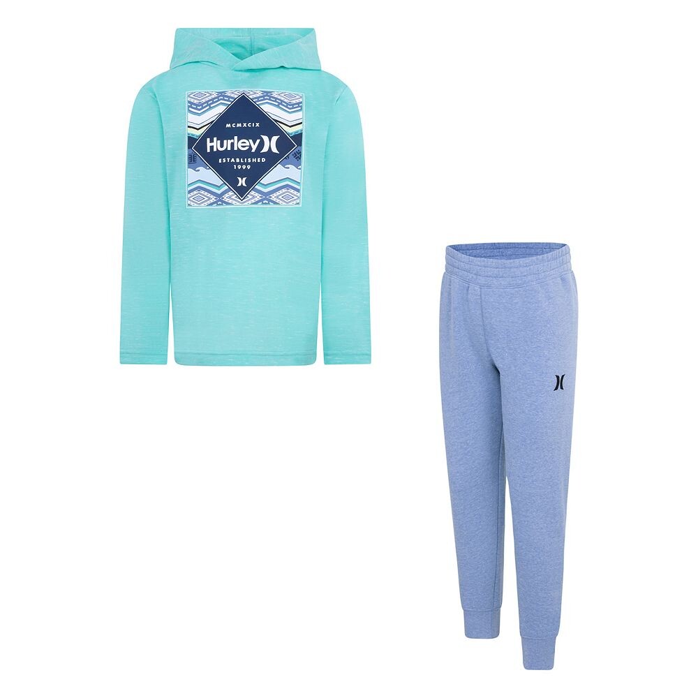 Набор из 2 предметов с худи и джоггерами Hurley с длинными рукавами для мальчиков 4–7 лет, цвет Green Blue
Набор из 2 предметов с худи и джоггерами Hurley с длинными рукавами для мальчиков 4–7 лет, цвет Green Blue