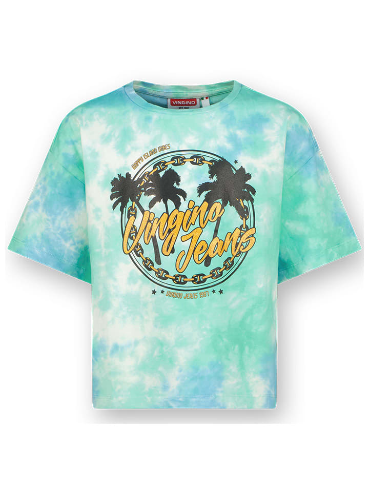 Футболка Vingino, цвет hellblau/grün/weiß
Футболка Vingino, цвет hellblau/grün/weiß