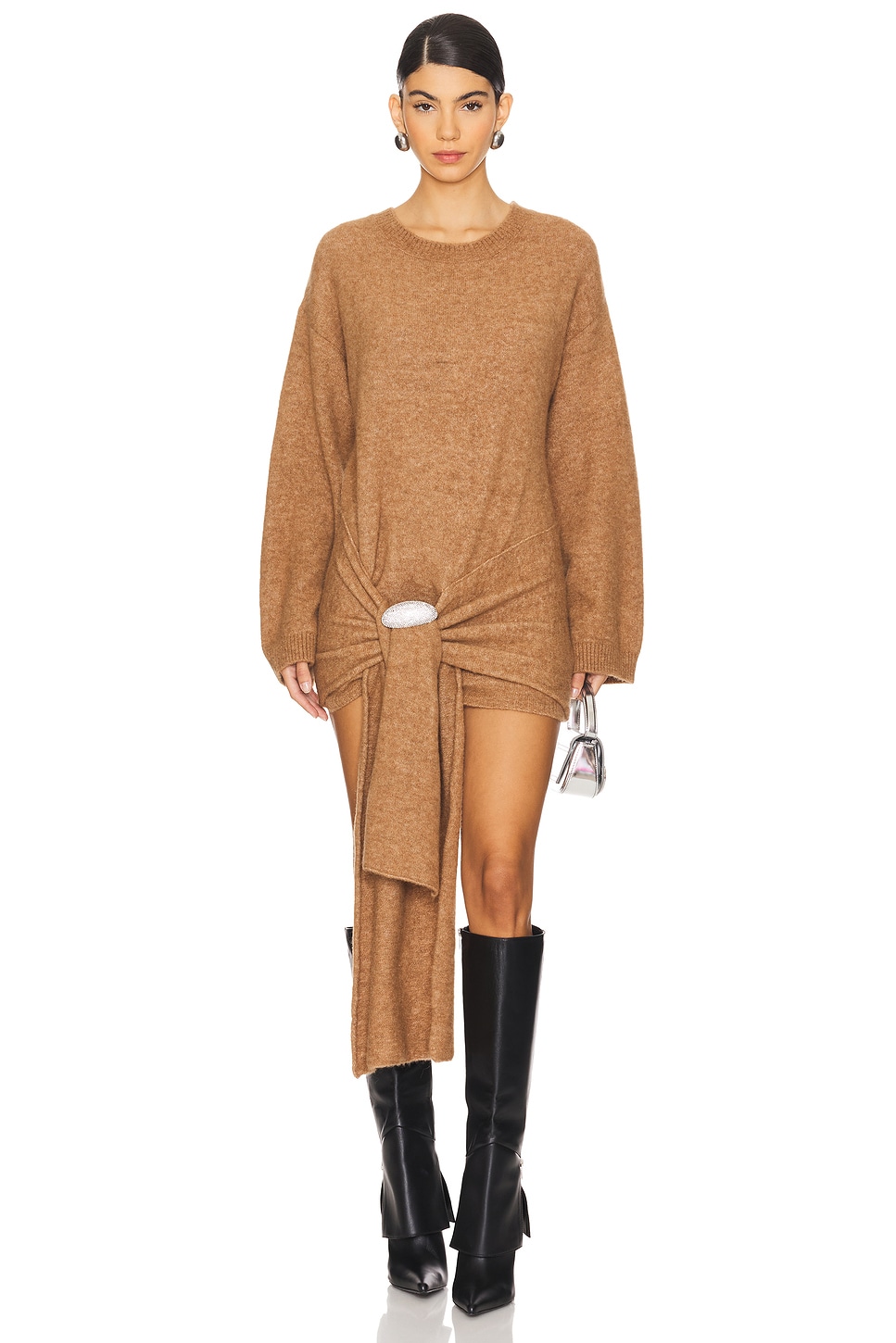 Платье-Свитер с поясом Giuseppe Di Morabito, коричневый
Платье-Свитер с поясом Giuseppe Di Morabito, коричневый