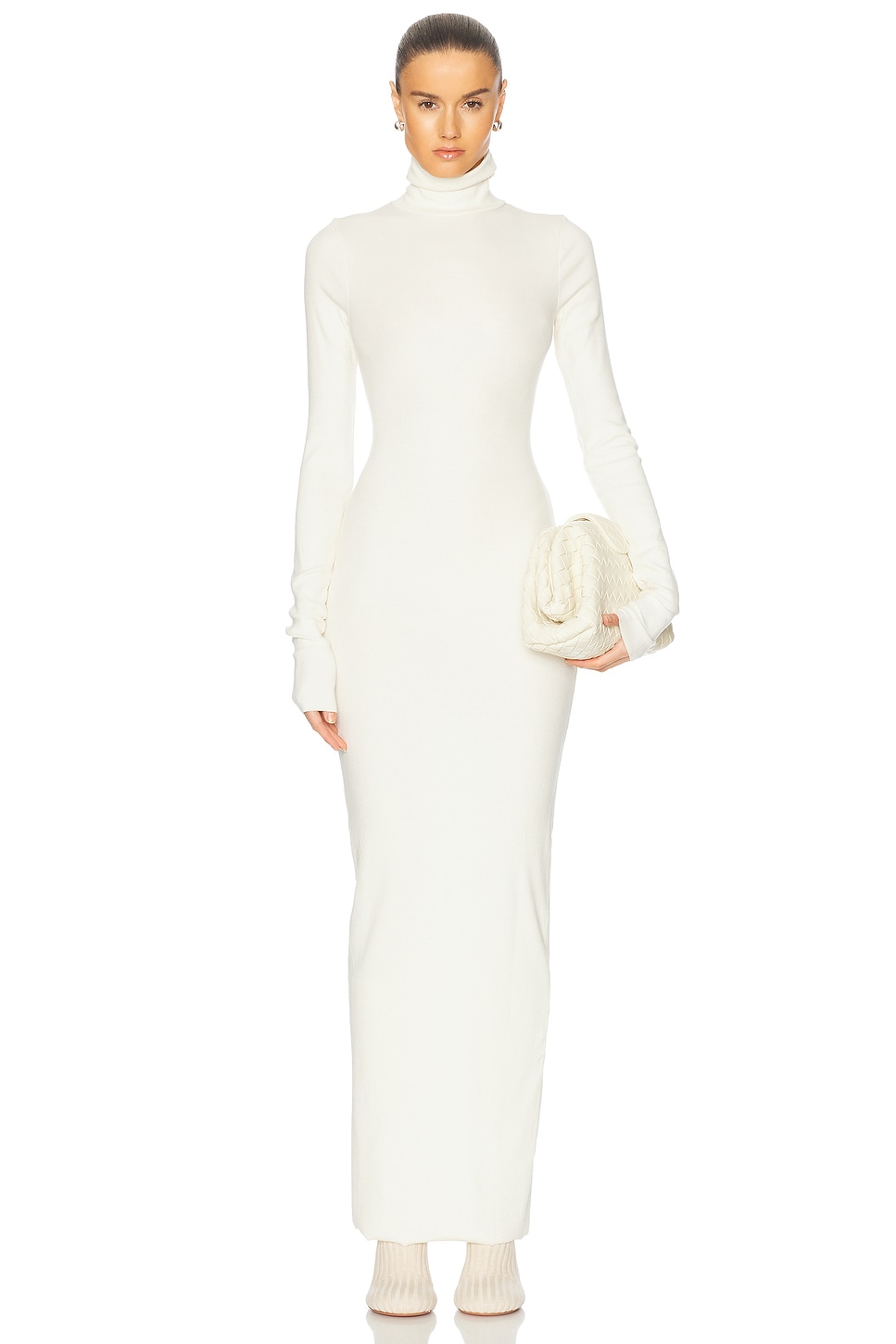 Длинное платье-макси с водолазкой и длинными рукавами Eterne, Cream
Длинное платье-макси с водолазкой и длинными рукавами Eterne, Cream