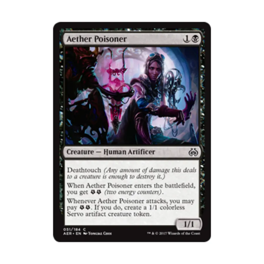 CCG Эфирный отравитель (С) (Рольга), MTG - Aether Revolt
CCG Эфирный отравитель (С) (Рольга), MTG - Aether Revolt