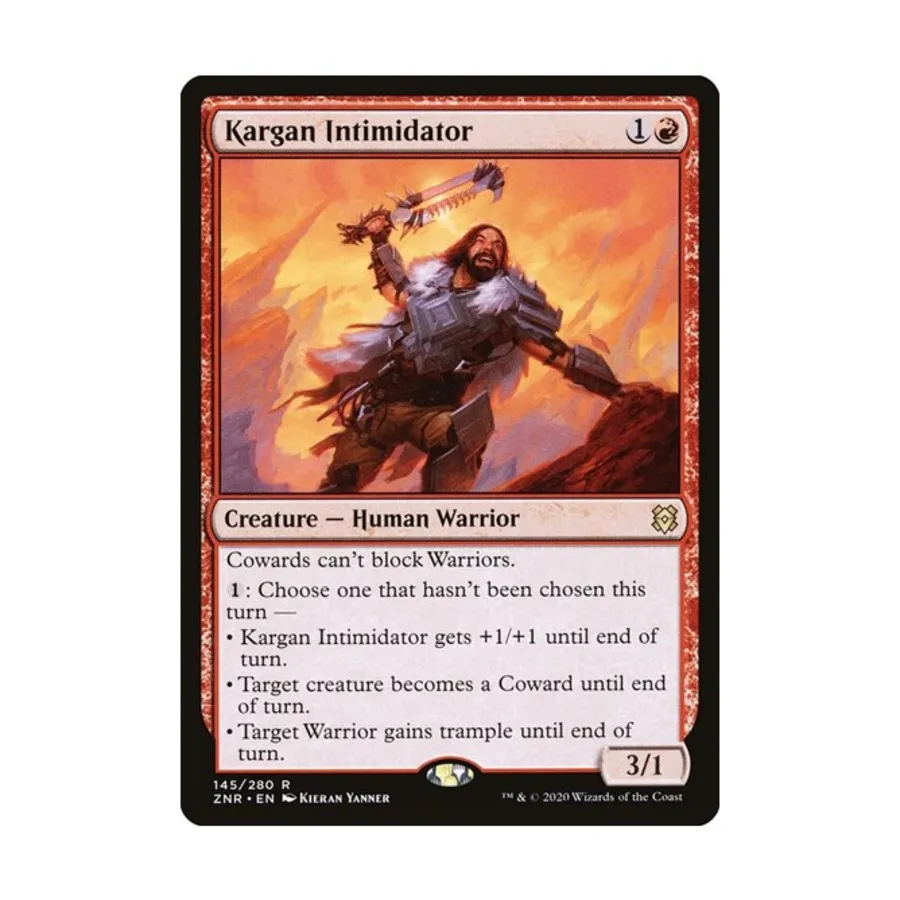 CCG Карганский устрашающий (клавиша R), MTG - Zendikar Rising
CCG Карганский устрашающий (клавиша R), MTG - Zendikar Rising