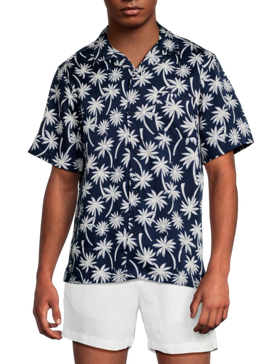 Рубашка TENCEL с принтом пальм Onia, цвет Deep Navy
Рубашка TENCEL с принтом пальм Onia, цвет Deep Navy