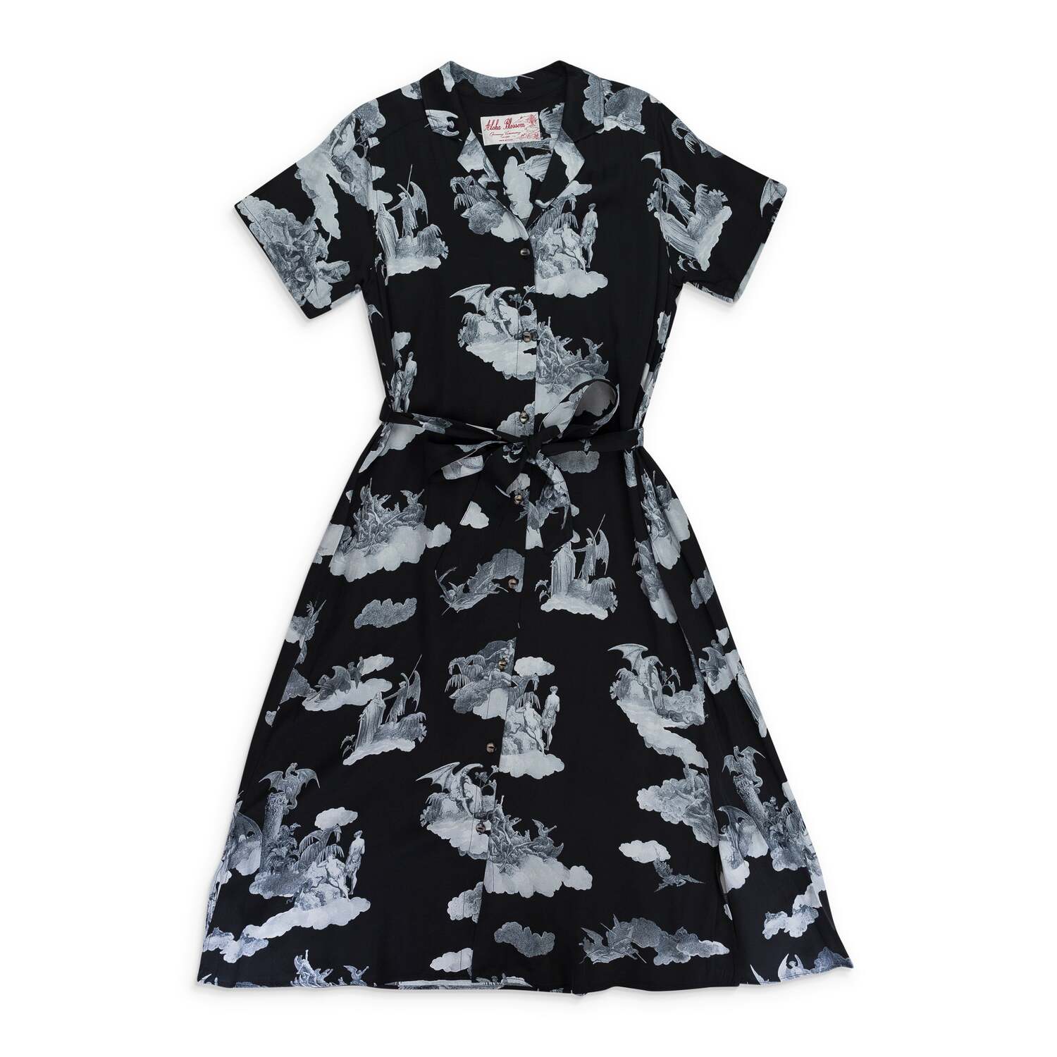 Черно-белое дневное платье Fallen Angel Aloha Blossom
Черно-белое дневное платье Fallen Angel Aloha Blossom