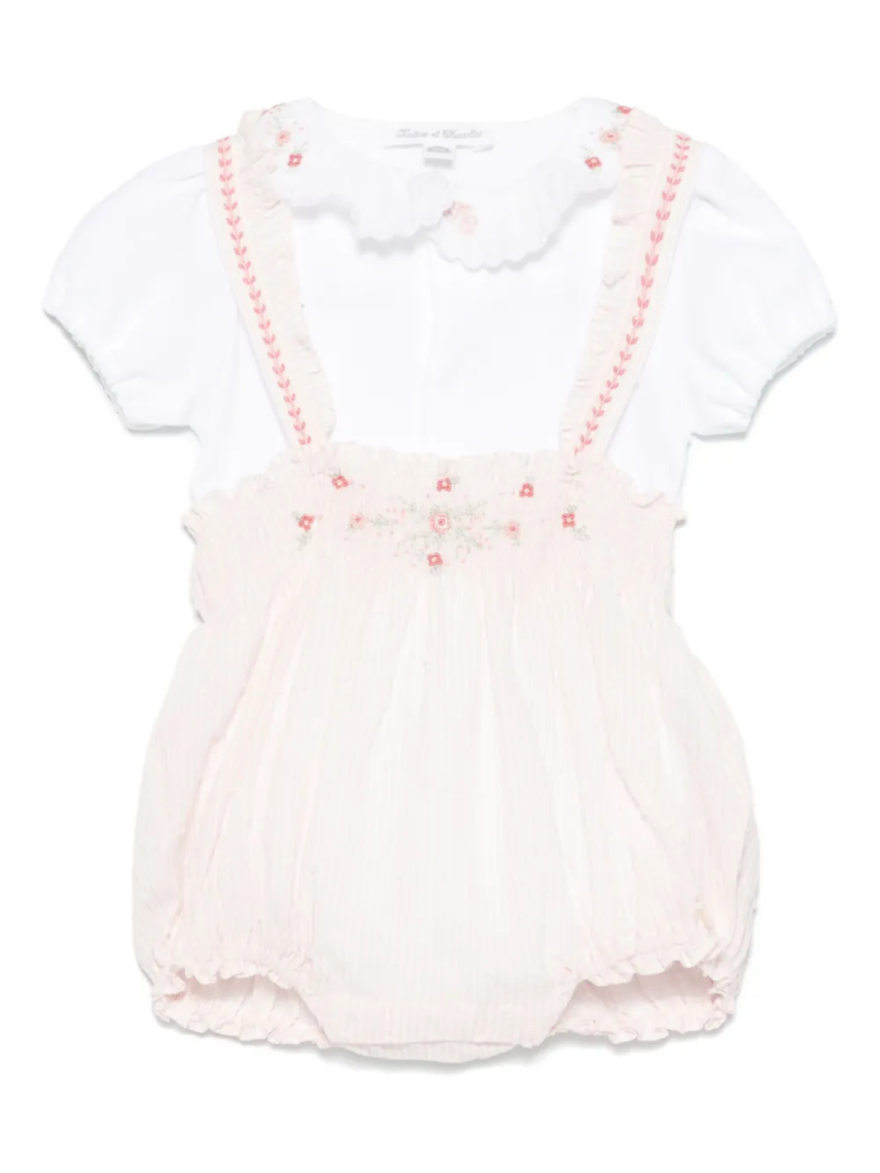 Tartine Et Chocolat боди с вышивкой, розовый 
Tartine Et Chocolat боди с вышивкой, розовый