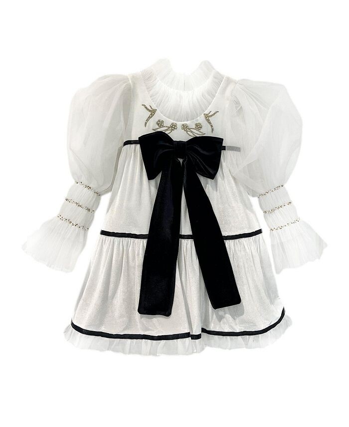 Велюровое платье цвета слоновой кости Petite Maison Kids для девочек с рукавами-фонариками из тюля — Baby, Little Kid, Big Kid, белый
Велюровое платье цвета слоновой кости Petite Maison Kids для девочек с рукавами-фонариками из тюля — Baby, Little Kid, Big Kid, белый