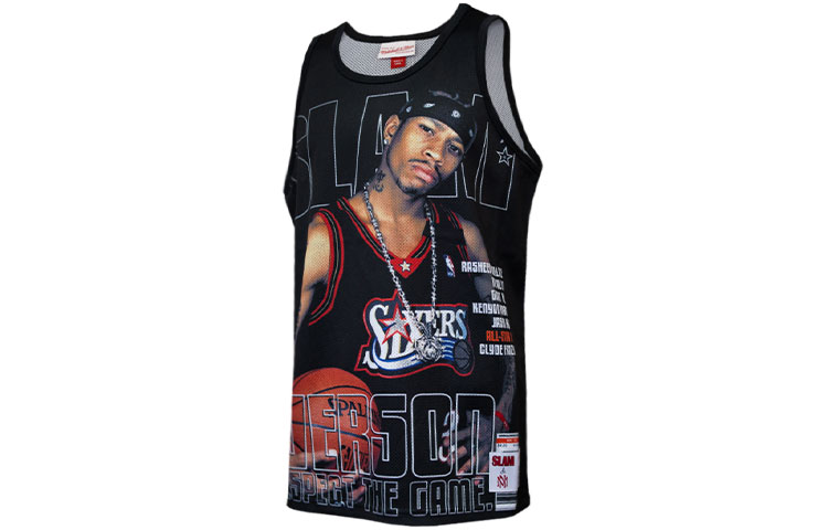 Футболка баскетбольная Mitchell & Ness унисекс Mitchell Ness, черная 
Футболка баскетбольная Mitchell & Ness унисекс Mitchell Ness, черная