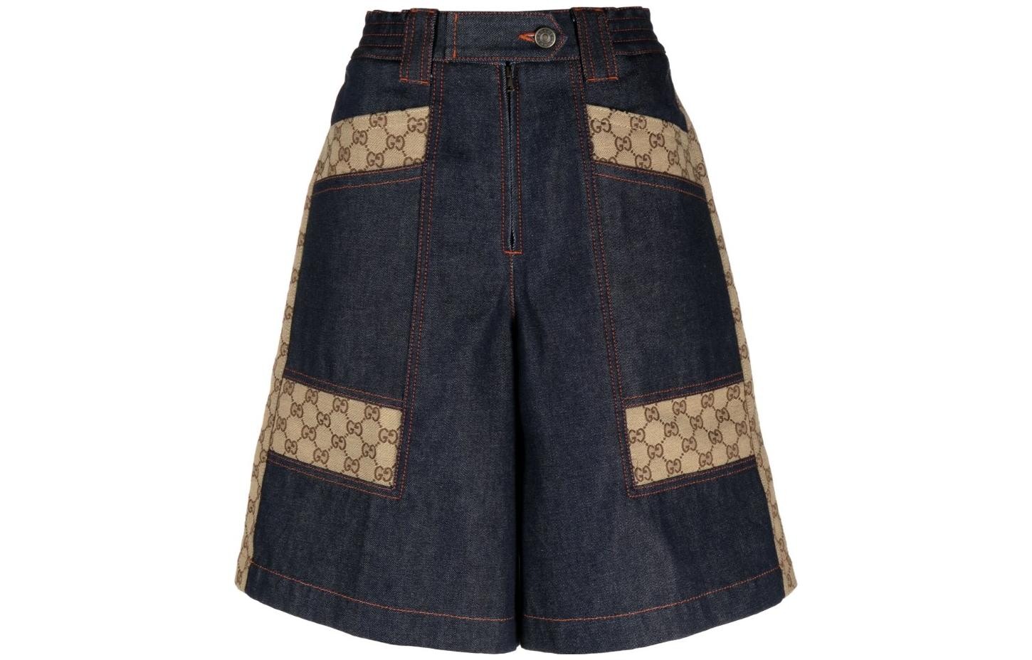 Шорты женские Gucci, синий / бежевый
Шорты женские Gucci, синий / бежевый