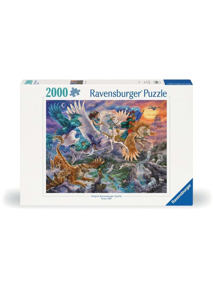 Пазл Ravensburger, 2000 деталей. Пегас в воздухе (цветной)
Пазл Ravensburger, 2000 деталей. Пегас в воздухе (цветной)