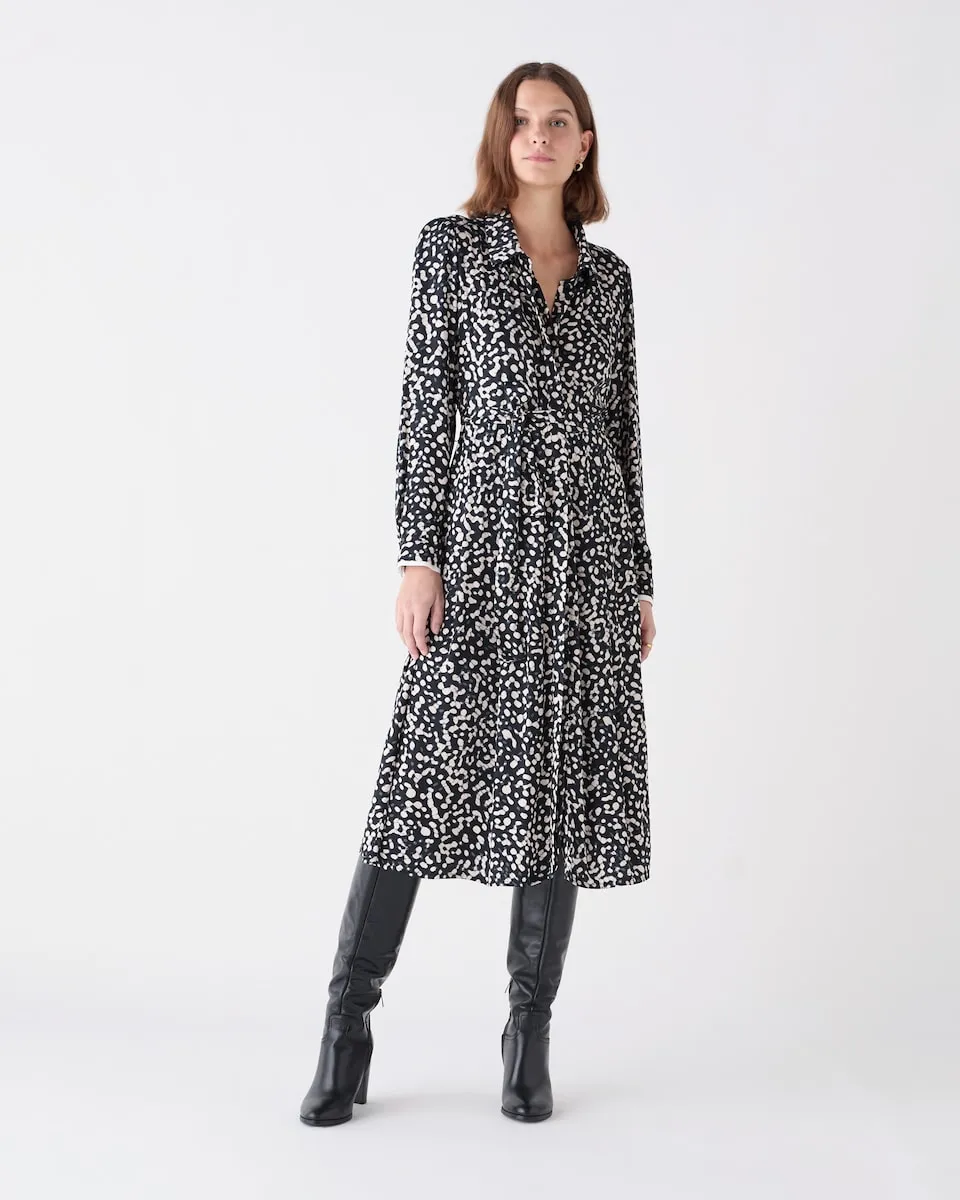 Платье миди с длинными рукавами и принтом Caroll, черный
Платье миди с длинными рукавами и принтом Caroll, черный