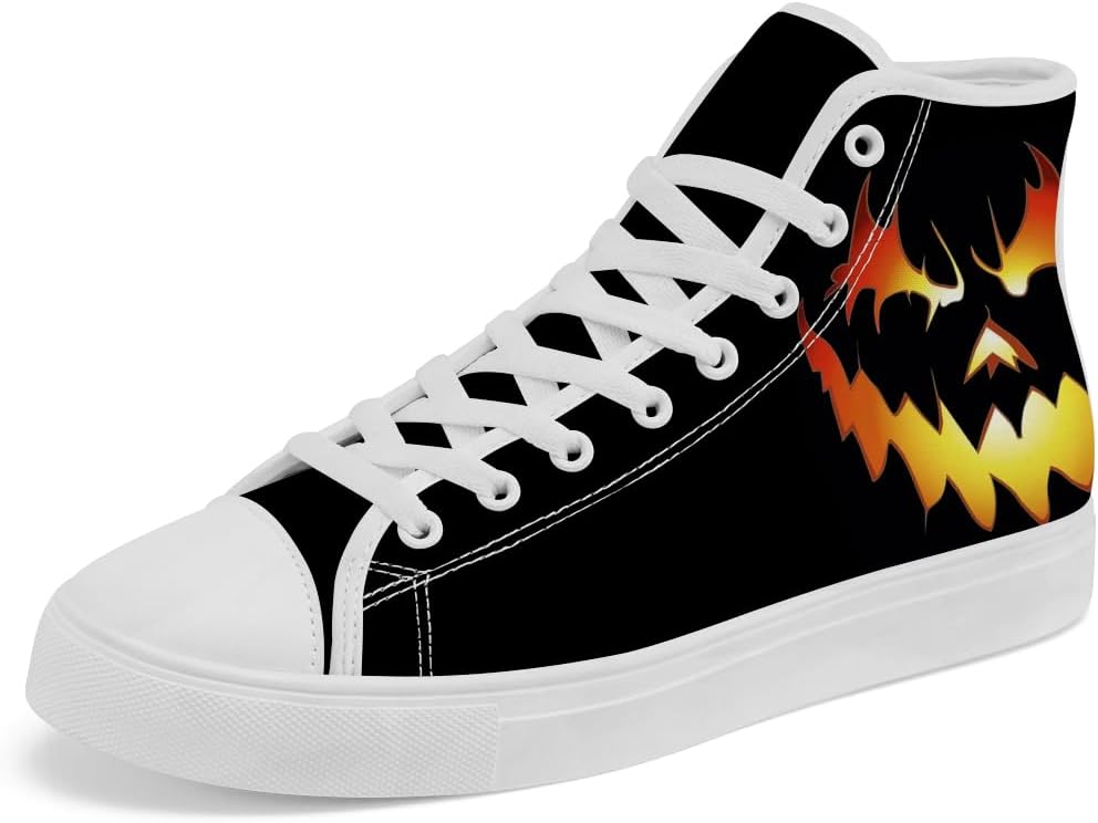 Высокие кеды из парусины с рисунком тыквы, высокие кроссовки на шнуровке, повседневная обувь для мужчин и женщин Chebing, черный
Высокие кеды из парусины с рисунком тыквы, высокие кроссовки на шнуровке, повседневная обувь для мужчин и женщин Chebing, черный