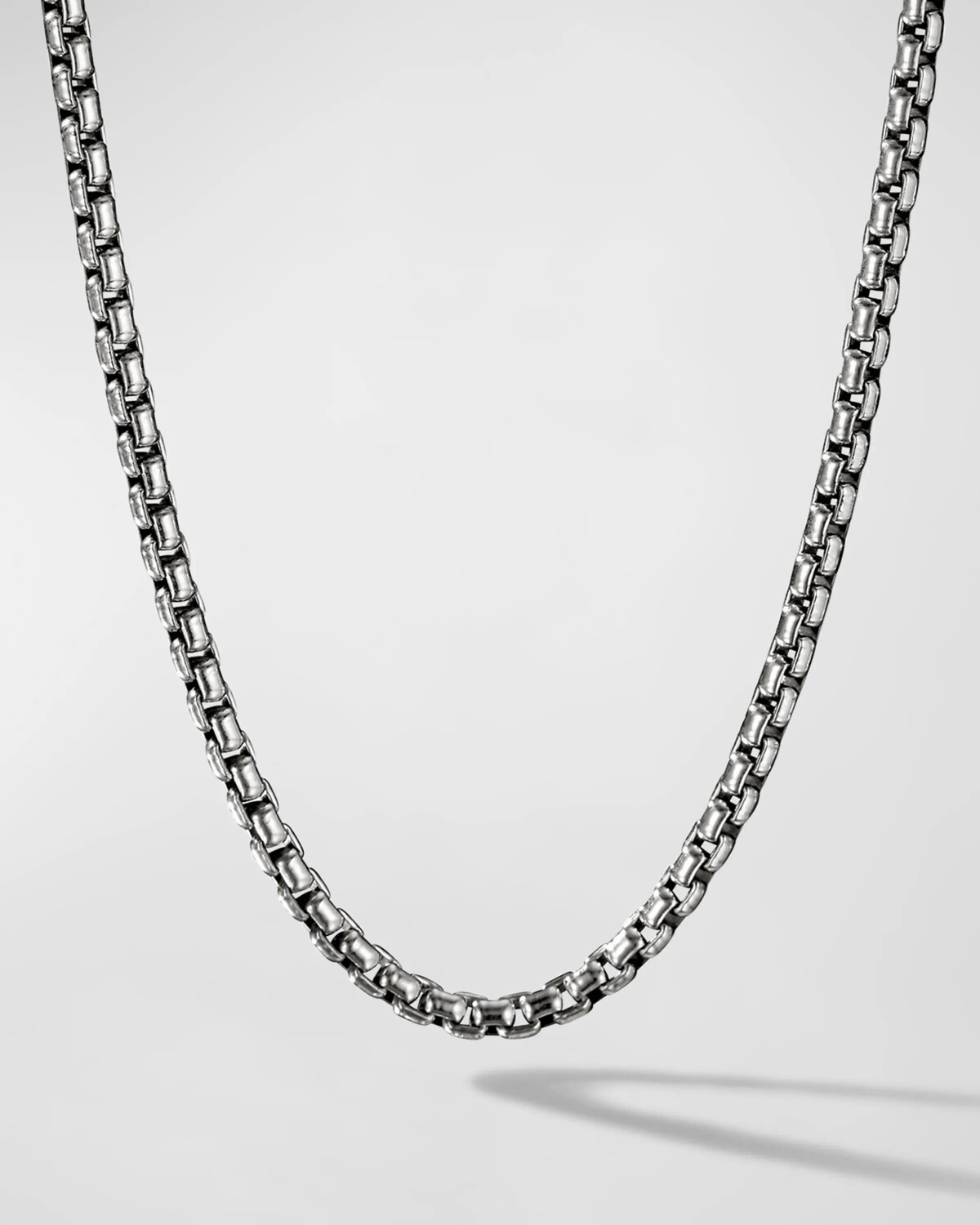 Мужское колье-цепочка Box, серебро, 3,6 мм, длина 18 дюймов David Yurman, цвет Silver 
Мужское колье-цепочка Box, серебро, 3,6 мм, длина 18 дюймов David Yurman, цвет Silver