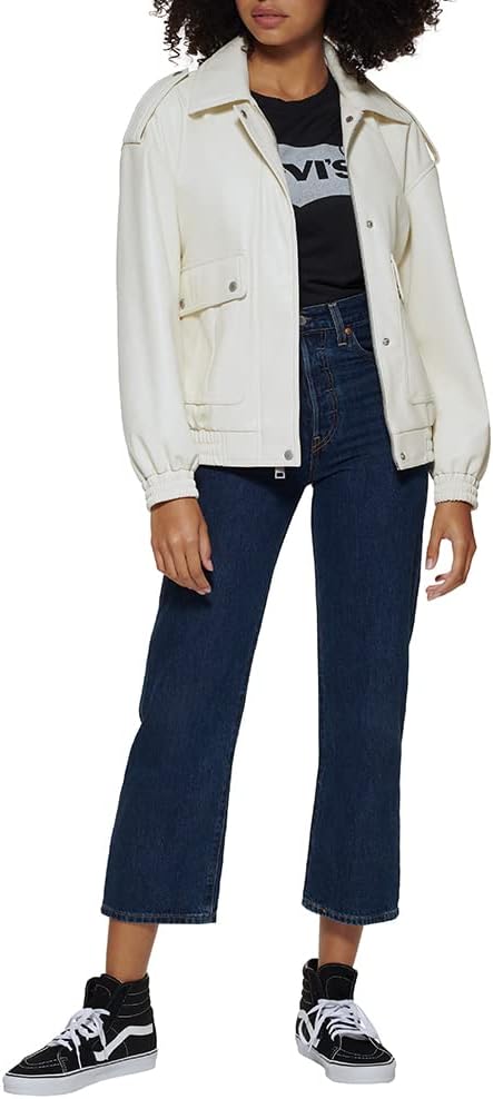 Женская куртка-бомбер Levi's из искусственной кожи, устричный
Женская куртка-бомбер Levi's из искусственной кожи, устричный