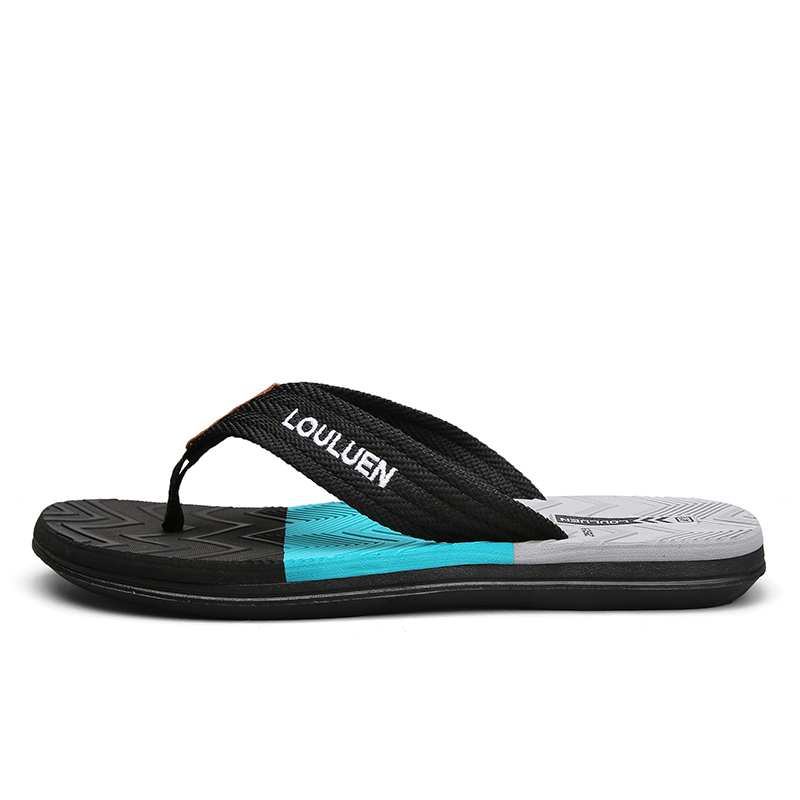 Нескользящие шлепанцы мужские TFKY, Black 
Нескользящие шлепанцы мужские TFKY, Black