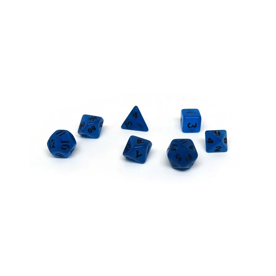 Темно-синий с черным (7), Dice - Mini 7 Piece Poly Sets (Easy Roller Dice)
Темно-синий с черным (7), Dice - Mini 7 Piece Poly Sets (Easy Roller Dice)