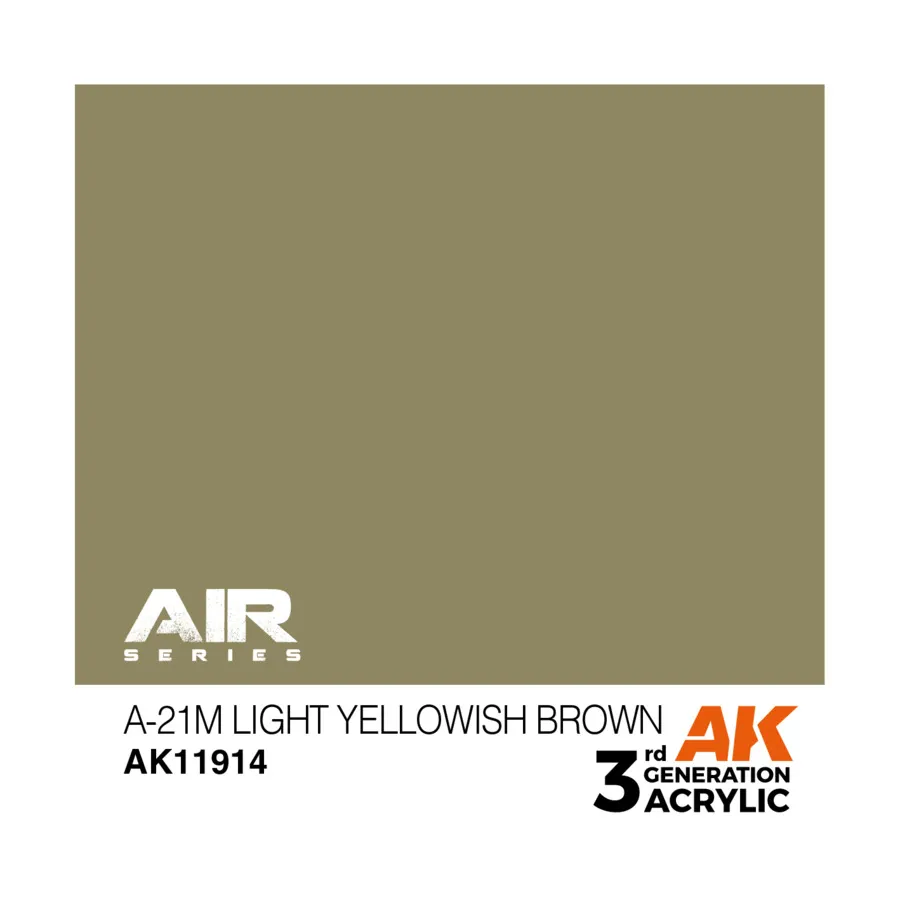 А-21М Светло-желтовато-коричневый, 3rd Gen Acrylic - Air
А-21М Светло-желтовато-коричневый, 3rd Gen Acrylic - Air