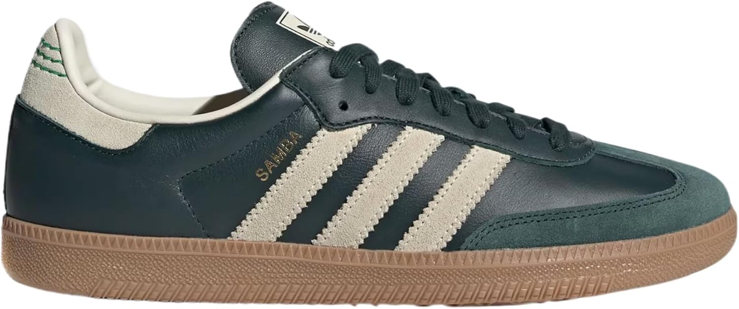 Мужские кроссовки adidas Samba OG, белый/зеленый/золотой
Мужские кроссовки adidas Samba OG, белый/зеленый/золотой