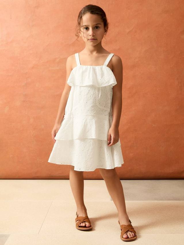 Детское платье Carmen Broderie из хлопка с ярусами Reiss, Ivory
Детское платье Carmen Broderie из хлопка с ярусами Reiss, Ivory