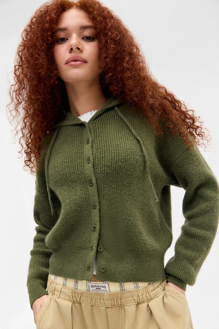 Кардиган BDG Urban Outfitters BUTTON THROUGH HOODIE, Green
Кардиган BDG Urban Outfitters BUTTON THROUGH HOODIE, Green