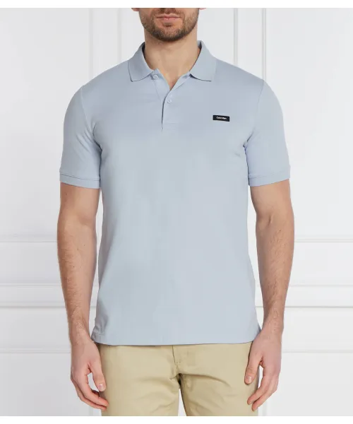 Футболка поло Slim fit Calvin Klein, синий 
Футболка поло Slim fit Calvin Klein, синий