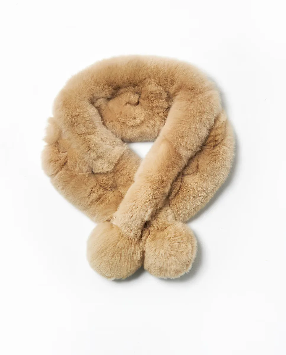 Бежевый шарф для волос в стиле рекс с помпонами на концах Maximilian, бежевый
Бежевый шарф для волос в стиле рекс с помпонами на концах Maximilian, бежевый