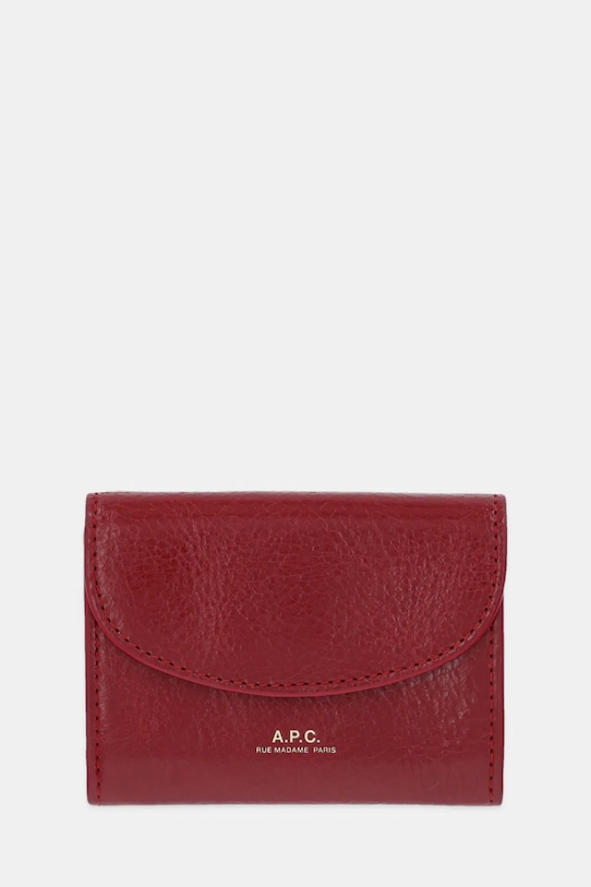 Кожаный кошелек для визиток Geneve A.P.C., красный 
Кожаный кошелек для визиток Geneve A.P.C., красный