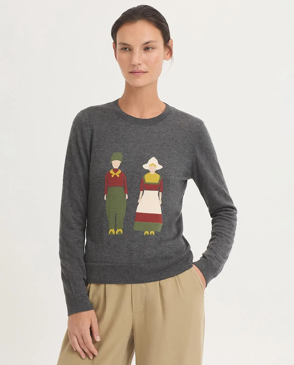 Женский джемпер с круглым вырезом и длинными рукавами Nice Things, серый
Женский джемпер с круглым вырезом и длинными рукавами Nice Things, серый