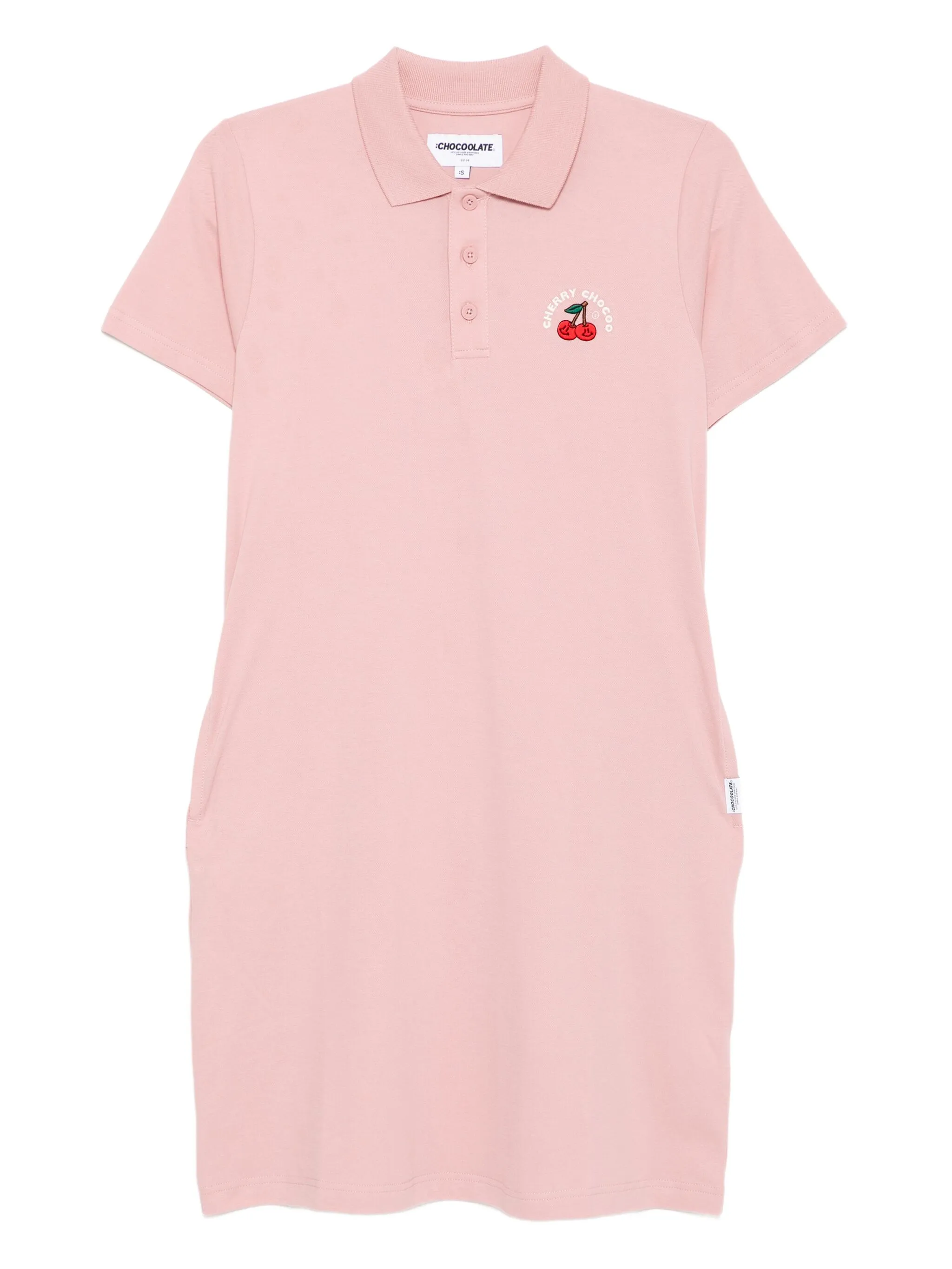 Платье с воротником поло и вышитым логотипом Chocoolate, розовый
Платье с воротником поло и вышитым логотипом Chocoolate, розовый
