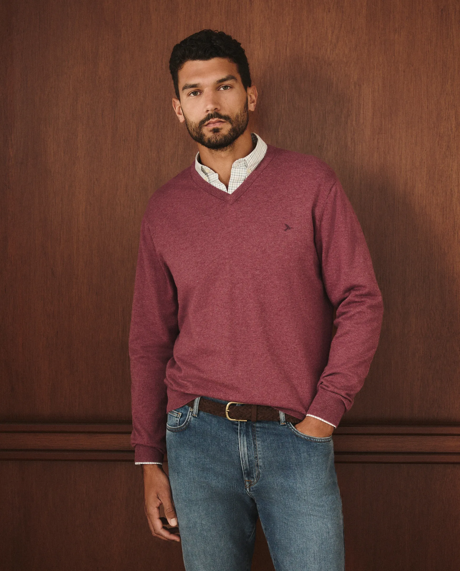 Мужской свитер с V-образным вырезом из смесового хлопка и шерсти Lloyd'S, бордовый
Мужской свитер с V-образным вырезом из смесового хлопка и шерсти Lloyd'S, бордовый