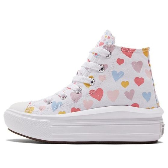 Кроссовки chuck taylor all star move high 'always on hearts' Converse, белый
Кроссовки chuck taylor all star move high 'always on hearts' Converse, белый