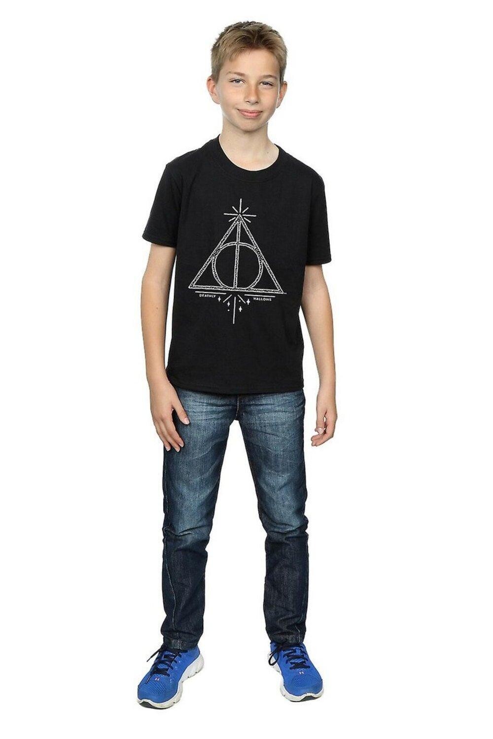 Хлопковая футболка «Дары смерти» Harry Potter, черный
Хлопковая футболка «Дары смерти» Harry Potter, черный