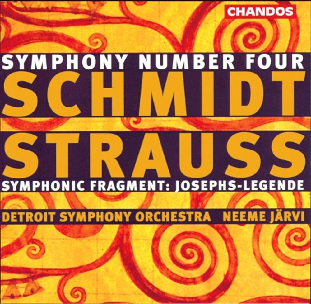 Диск CD Schmidt: Symphony No. 4 / Strauss R.: Symphonic Fragment - 'Josephs Legende' - Franz Schmidt, Richard Strauss, Neeme Järvi, Detroit Symphony Orchestra 
Диск CD Schmidt: Symphony No. 4 / Strauss R.: Symphonic Fragment - 'Josephs Legende' - Franz Schmidt, Richard Strauss, Neeme Järvi, Detroit Symphony Orchestra