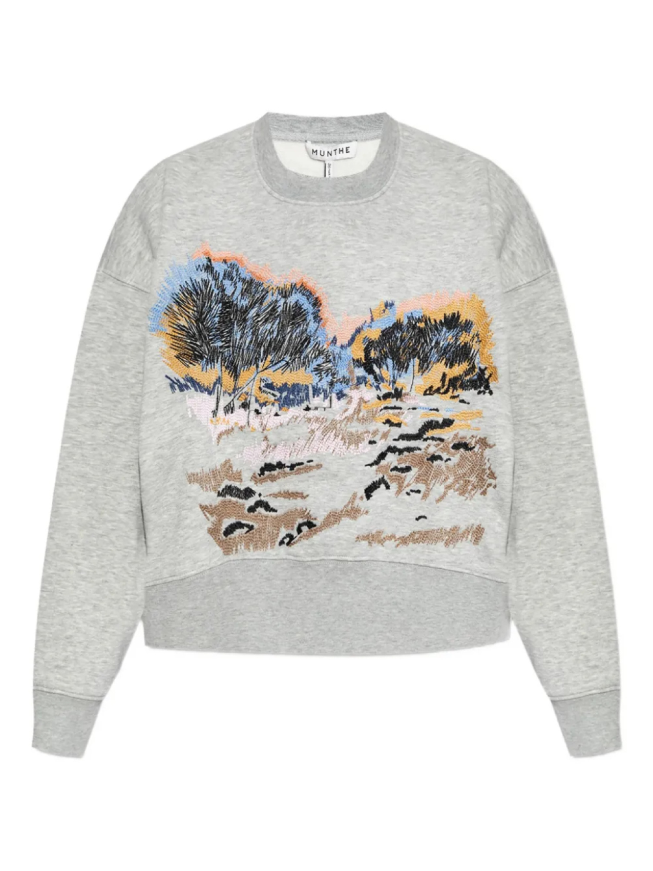 Толстовка с вышитым пейзажем MUNTHE, серый
Толстовка с вышитым пейзажем MUNTHE, серый
