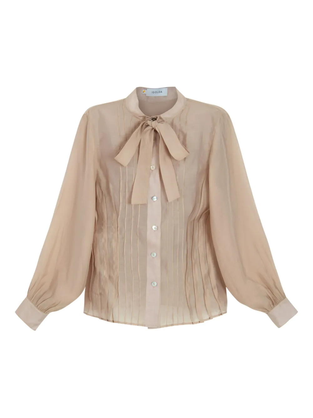 Рубашка с бантом в складку São Luis Isolda, нейтральный
Рубашка с бантом в складку São Luis Isolda, нейтральный