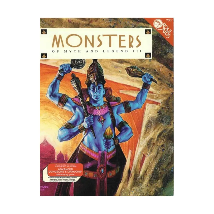 Monsters of Myth & Legend III, Roleaids - Monsters & Fantasy Races, мягкая обложка
Monsters of Myth & Legend III, Roleaids - Monsters & Fantasy Races, мягкая обложка