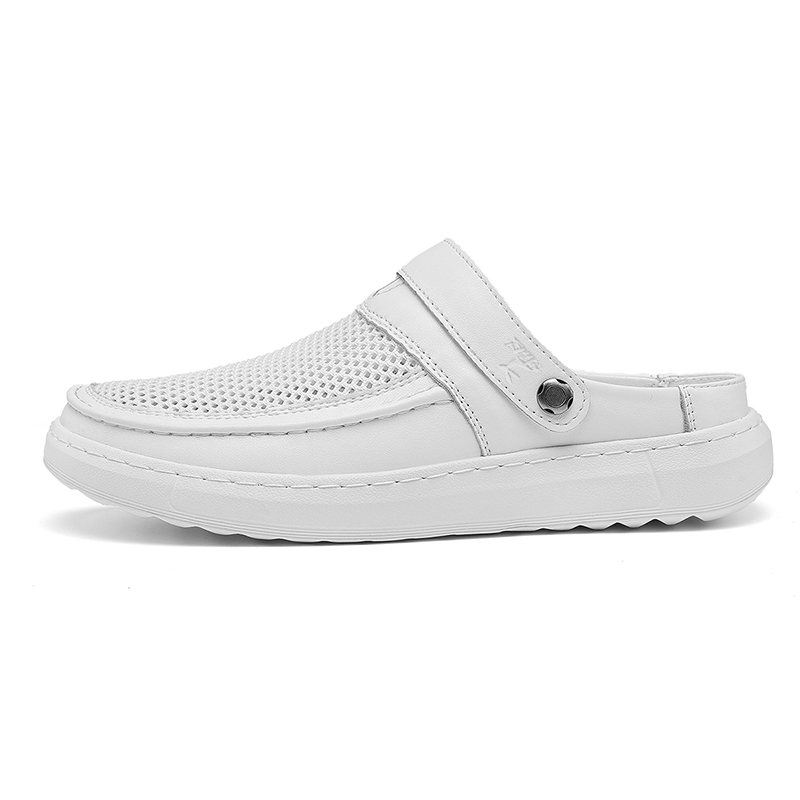 Kangaroo head Мужские противоскользящие домашние тапочки с закрытым носком белые, цвет White
Kangaroo head Мужские противоскользящие домашние тапочки с закрытым носком белые, цвет White